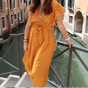 Polka dot maxi
